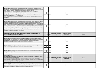 Residential Support Inspection Checklist - Utah, Page 22