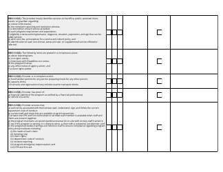 Residential Support Inspection Checklist - Utah, Page 3