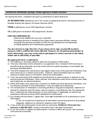 Children&#039;s Personal Care Services Intake Form - Vermont, Page 20