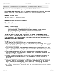 Children&#039;s Personal Care Services Intake Form - Vermont, Page 22