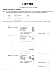 Instructions for Form AR2210 Penalty for Underpayment of Estimated Tax - Arkansas, Page 2