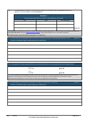 Form LA03 Part B Permit to Occupy Application - Queensland, Australia, Page 6