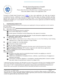 Application for License as a Nursing Assistant by Endorsement - Rhode Island, Page 8