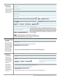 Application for License as a Nursing Assistant Training Program (Natp) - Rhode Island, Page 5