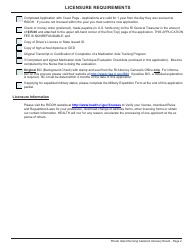 Application for License as a Medication Aide by Certification - Rhode Island, Page 2