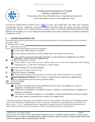 Application for License as a Medication Aide by Certification - Rhode Island, Page 9