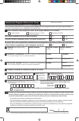 Solicitud De Registro Electoral En Texas - Harris County, Texas (Spanish), Page 2