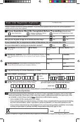 Texas Voter Registration Application - Harris County, Texas, Page 2