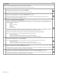 Forme IMM0203 Liste De Controle DES Documents - Voie D&#039;acces a La Residence Permanente Pour Les Ressortissants Etrangers Pris En Charge Par L&#039;etat - Canada (French), Page 2