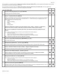 Forme IMM5784 Liste De Controle DES Documents - Residence Permanente - Programme Federal DES Travailleurs Autonomes Selectionnes Par Le Quebec Et Travailleurs Autonomes Federaux - Canada (French), Page 2
