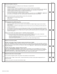 Forme IMM5784 Liste De Controle DES Documents - Residence Permanente - Programme Federal DES Travailleurs Autonomes Selectionnes Par Le Quebec Et Travailleurs Autonomes Federaux - Canada (French), Page 4