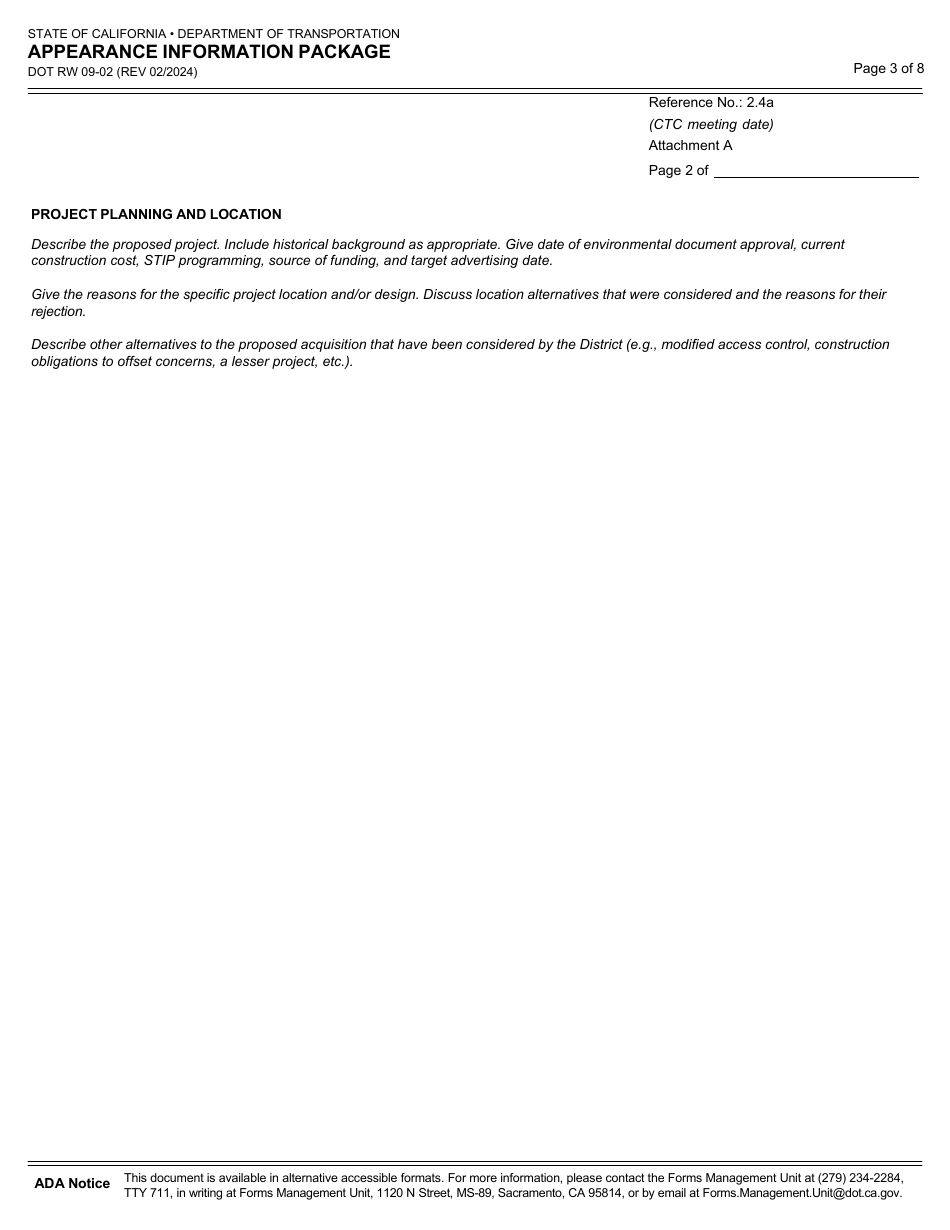 Form DOT RW09-02 - Fill Out, Sign Online and Download Fillable PDF ...