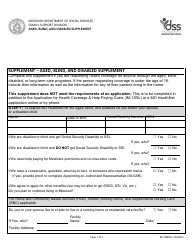 Form IM-1ABDS Aged, Blind, and Disabled Supplement - Missouri
