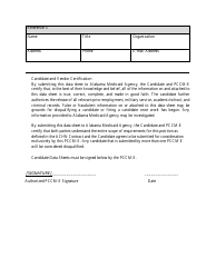 Key Personnel Resume Sheet - Alabama, Page 3