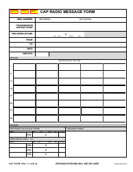 Document preview: CAP Form 105A CAP Radio Message Form