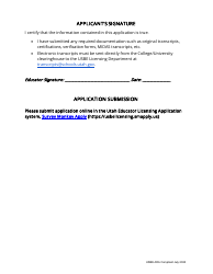 English Language Arts (ELA) Endorsement Application - Utah, Page 4