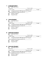 English as a Second Language Endorsement Application - Utah, Page 2