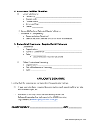 Gifted and Talented Endorsement Application - Utah, Page 3