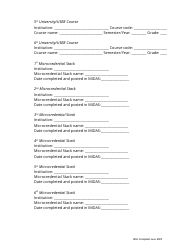 Elementary Stem Endorsement Application - Utah, Page 2