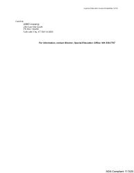 Application for the Utah State Board of Education Educator License With a Special Education Area of Concentration and a Severe Disabilities Endorsement - Utah, Page 2