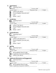 Secondary Literacy Interventionist Endorsement Application - Utah, Page 3