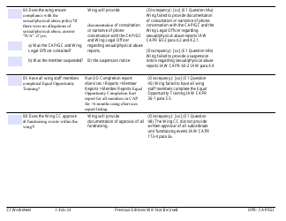 Form E-1 Ci Worksheet - Command, Page 2