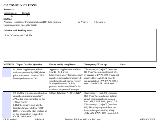 Document preview: Form C-2 Ci Worksheet - Communications
