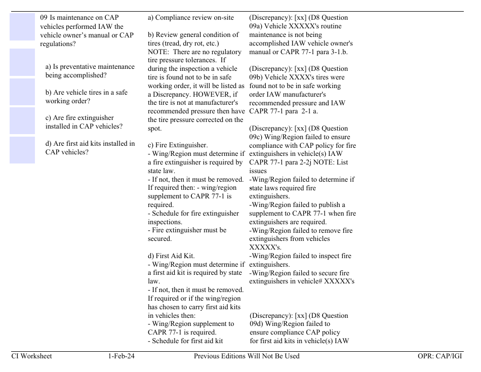 Form D-8 Ci Worksheet - Transportation, Page 4