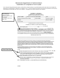 Instructions for Statement of Compliance - Minnesota