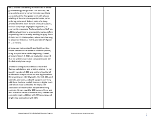 Sample Individualized Education Program (Iep) - High School Version - Massachusetts, Page 6