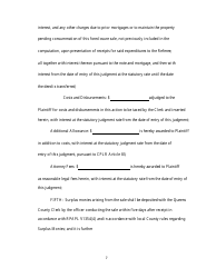 Judgment of Foreclosure and Sale - Queens County, New York, Page 7