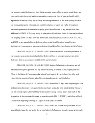 Judgment of Foreclosure and Sale - Queens County, New York, Page 9