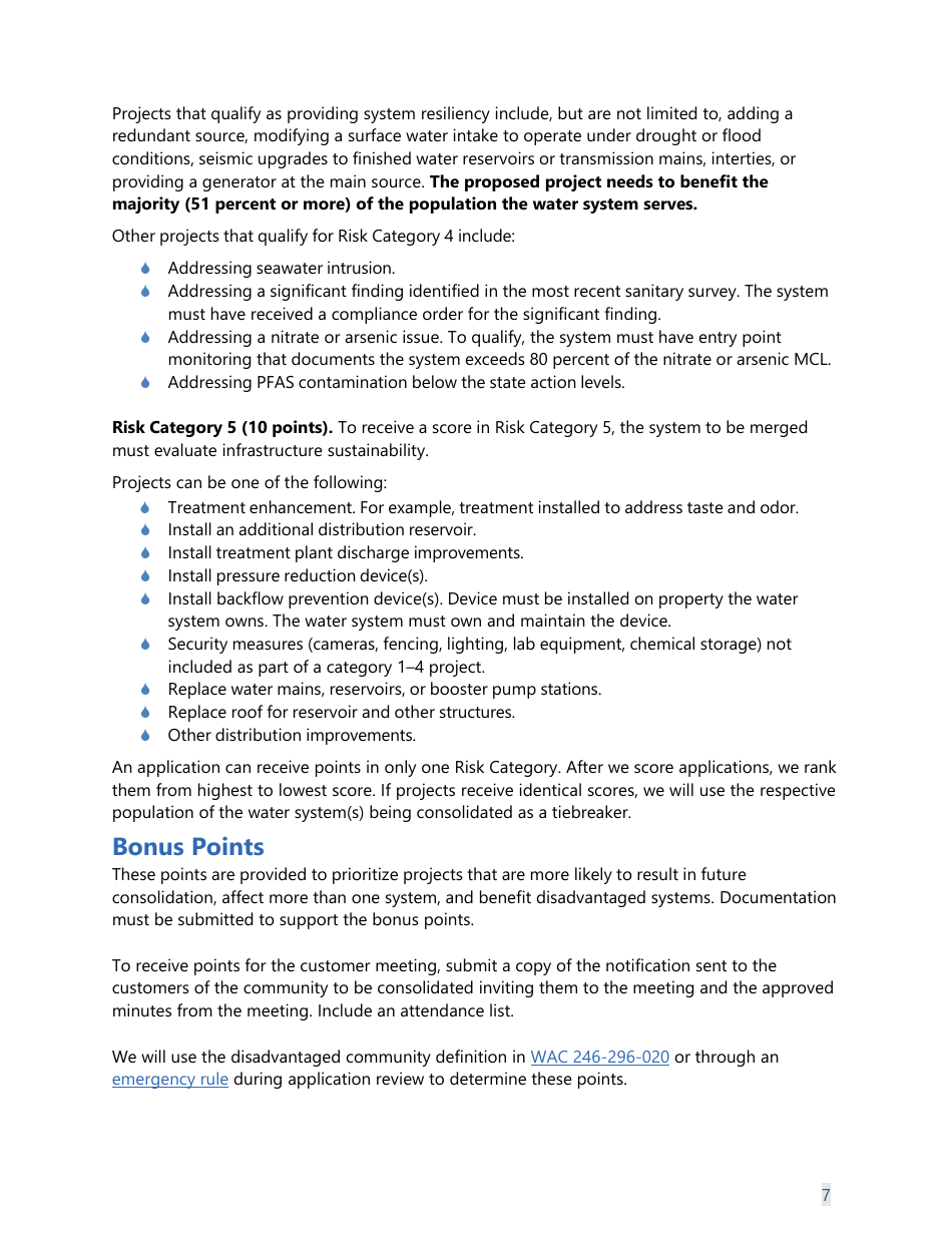 Form 331-726 Consolidation Feasibility Study Grant Application Worksheet - Washington, Page 10