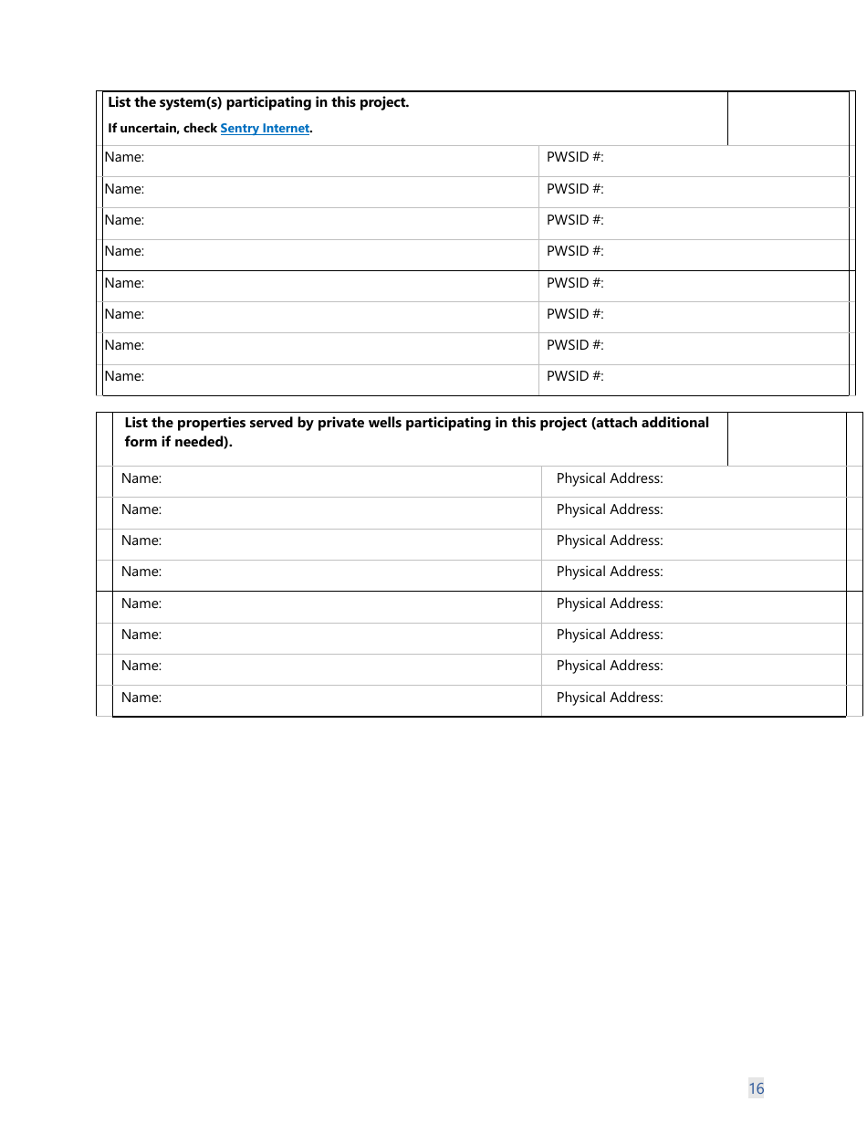 Form 331-726 Consolidation Feasibility Study Grant Application Worksheet - Washington, Page 19
