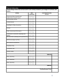 Form 331-726 Consolidation Feasibility Study Grant Application Worksheet - Washington, Page 20