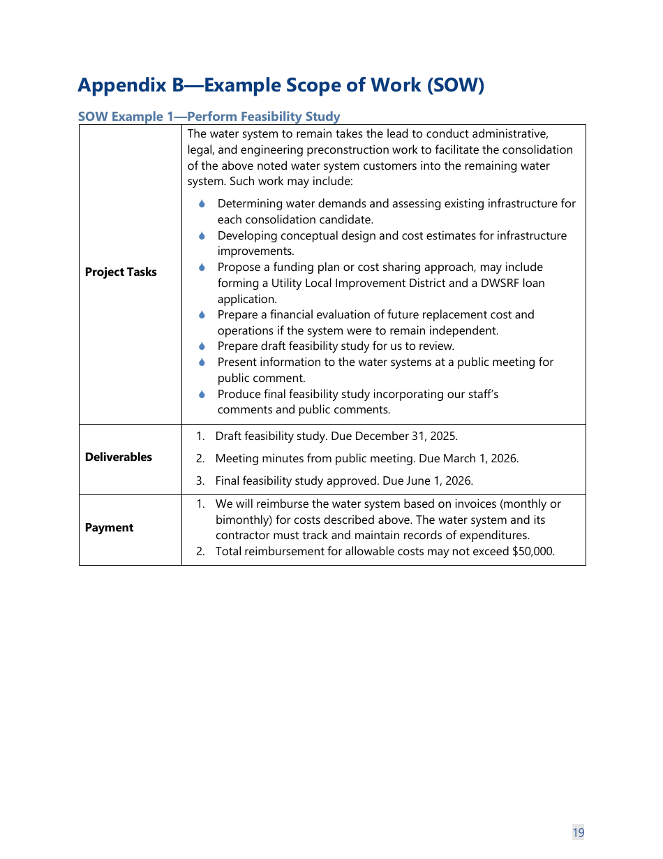 Form 331-726 Consolidation Feasibility Study Grant Application Worksheet - Washington, Page 22