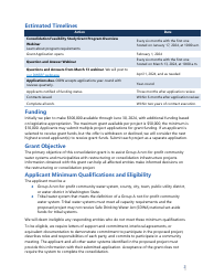 Form 331-726 Consolidation Feasibility Study Grant Application Worksheet - Washington, Page 5