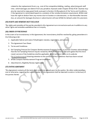 Form AGR-6491 Grant Agreement Contract - Compost Reimbursement Program - Sample - Washington, Page 11