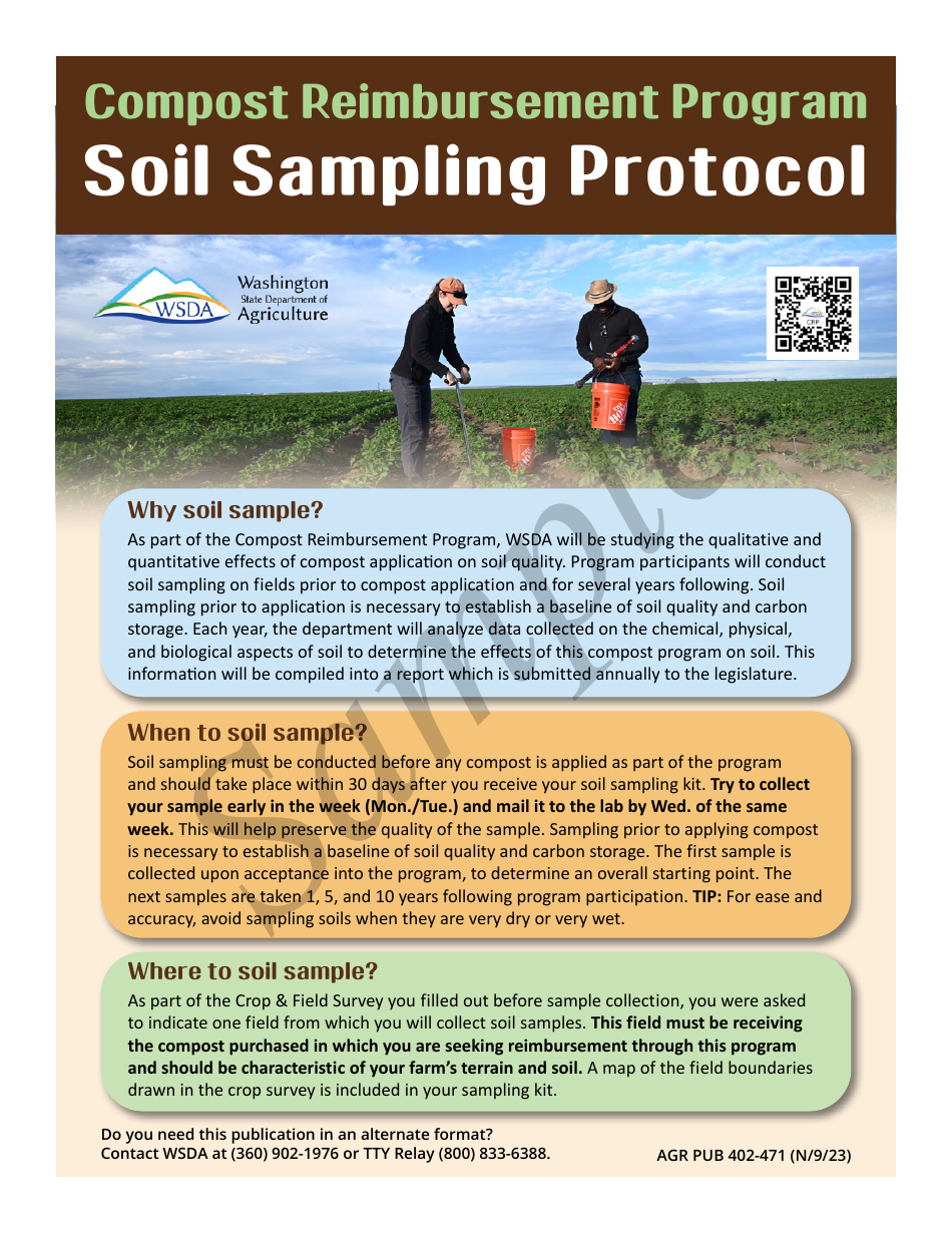 Form AGR-6491 Grant Agreement Contract - Compost Reimbursement Program - Sample - Washington, Page 12