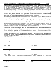 Application to Sell an Easement - Maryland, Page 11