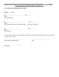 Application to Sell an Easement - Maryland, Page 14