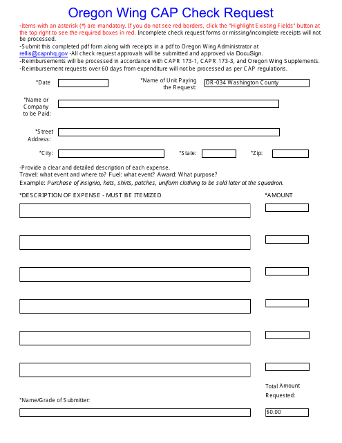 ORWG Form 173-103  Printable Pdf