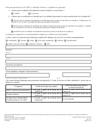 Formulario HS-3058SP Solicitud Consolidada De Apelacion Del Departamento De Servicios Humanos De Tennessee Para Snap, Familias Primero Y Asistencia Para Cuidado Infantil - Tennessee (Spanish), Page 4
