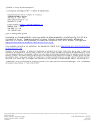 Formulario HS-3058SP Solicitud Consolidada De Apelacion Del Departamento De Servicios Humanos De Tennessee Para Snap, Familias Primero Y Asistencia Para Cuidado Infantil - Tennessee (Spanish), Page 5