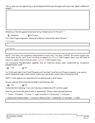 Form HS-3541 Consolidated Child Support and Non-family Assistance Appeal Request - Tennessee, Page 4