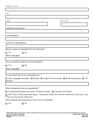 Form HS-3058 Consolidated Snap, Families First, and Child Care Assistance Appeal Request - Tennessee, Page 2