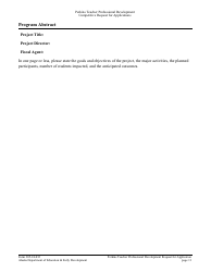 Form 05-24-032 Perkins V Professional Development Grant Request for Application - Alaska, Page 12