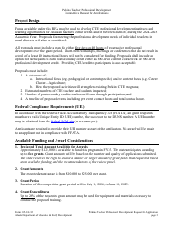 Form 05-24-032 Perkins V Professional Development Grant Request for Application - Alaska, Page 4