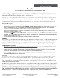 Form RPD.02.01 Basis of Claim Form - Canada, Page 11