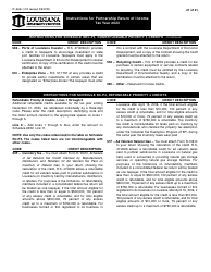 Instructions for Form IT-565 Partnership Return of Income - Louisiana, Page 21